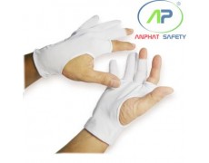 Găng tay thun lạnh ráp kẽ (cắt 5 ngón) Size M